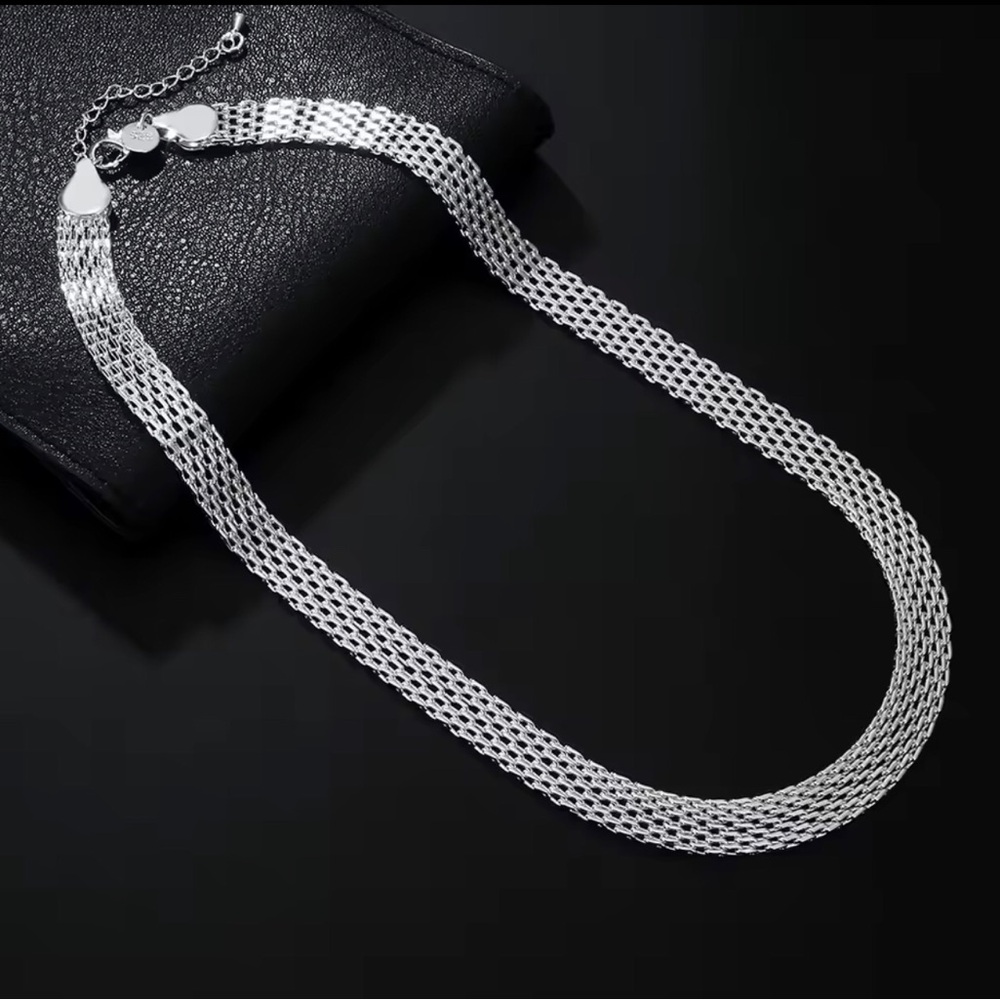 18” sterling silver necklace